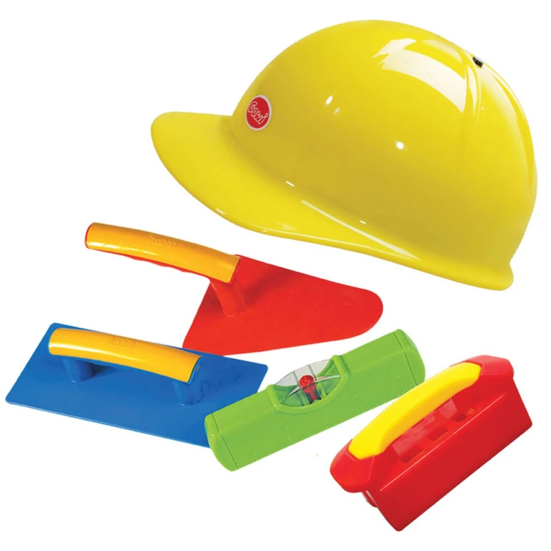 Image of Gowi Toys Big Bricklayer Toy Set Yellow