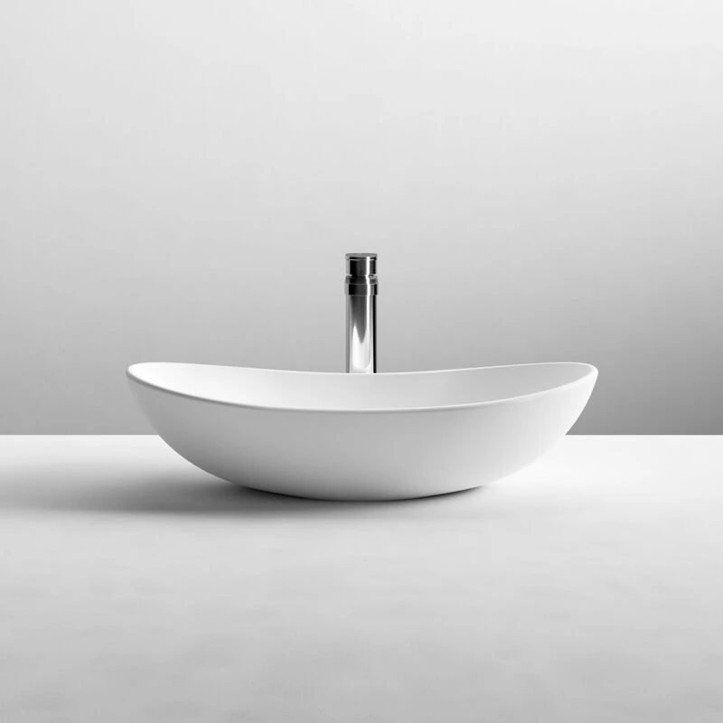 Image of nuie Round Vessel 615 x 360 x 155mm, White NBV259