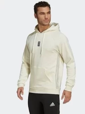 Image of adidas La Galaxy Travel Hoodie, White Size XS Men