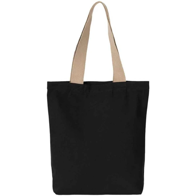 Image of Kimood Womens Flat Base Tote Bag in Black Female One Size