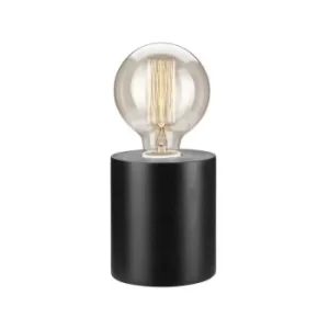 Image of Cylindrical Table Lamp Wenge, 1x E27