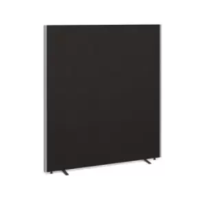 image of Floor standing fabric screen 1800mm high x 1600mm wide - charcoal