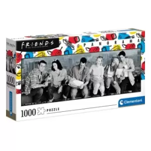 Image of Friends Panorama Jigsaw Puzzle Skyscraper Lunch (1000 pieces)