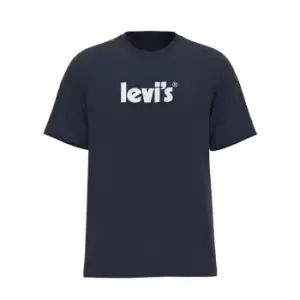 Levis Levis Poster Logo T Shirt - Blue