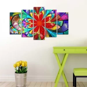 Image of 5ABSMDF-10 Multicolor Decorative MDF Painting (5 Pieces)