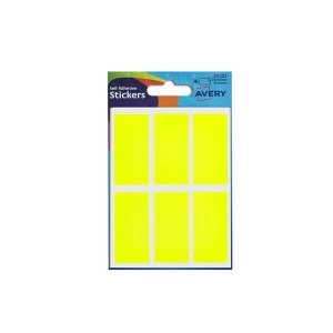 image of Avery 32 223 Yellow Coloured Labels in Packets 10 Packs of 36