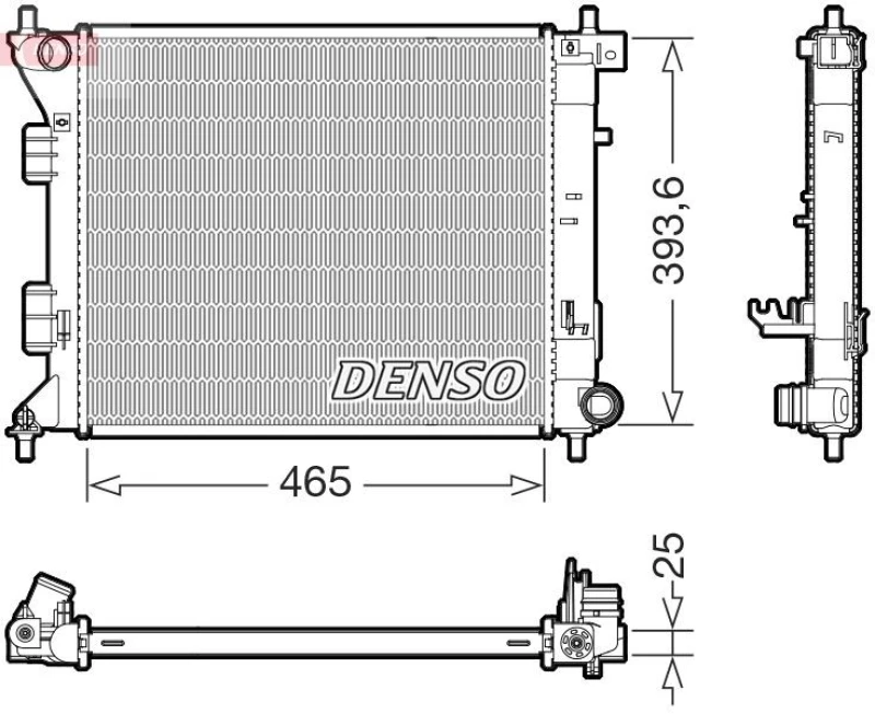 Image of DENSO Engine radiator DENSO DRM43016