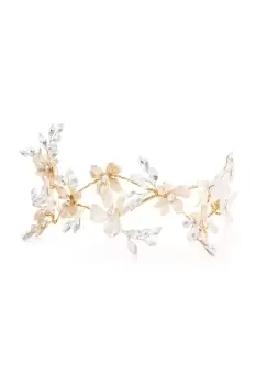 Image of Bridal Two Tone Floral Halo