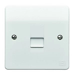 MK Single Master Telephone Socket - White - main image