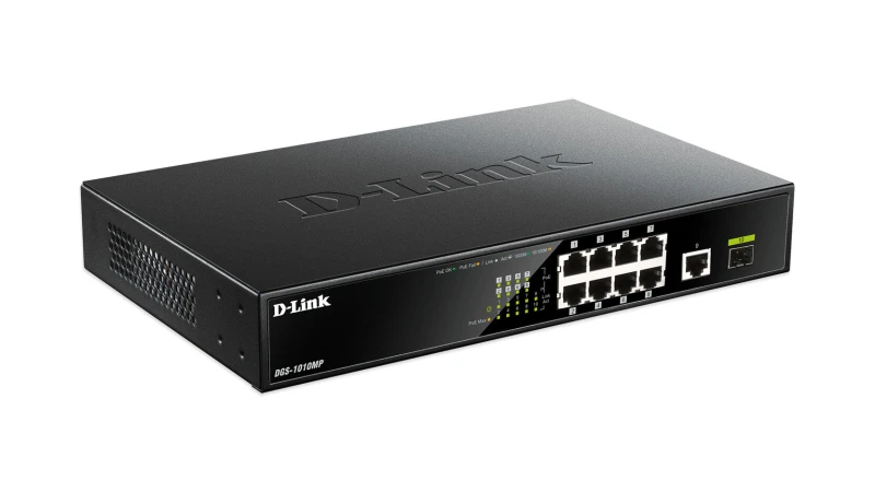Image of D-Link D-Link 10-Port Gigabit PoE Unmanaged Switch DGS-1010MP