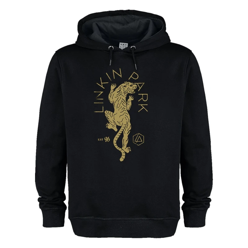 Image of Amplified Amplified Men Tiger Linkin Park Hoodie in Black Size: X-Small Black XS Male 5063750849010