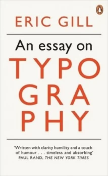 Image of An Essay on Typography by Eric Gill Paperback