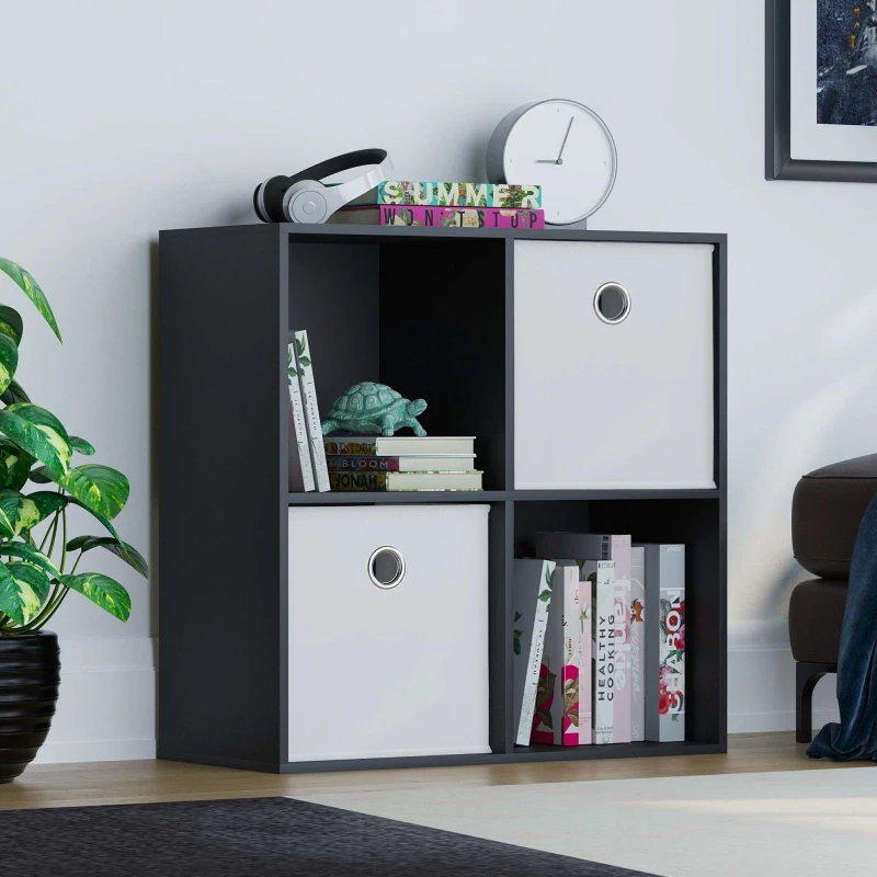 Image of Lassic 2x2 Cube Storage Unit (B) + Set of 2 Storage Cubes White unisex 2x2