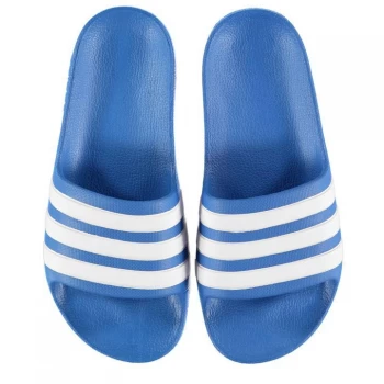 image of Adidas Adilette Aqua Sliders - Blue, Size 3