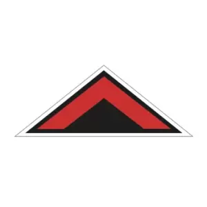 Image of 'red Arrow Chevron Symbol' Floor Graphic (500mm x 200mm)