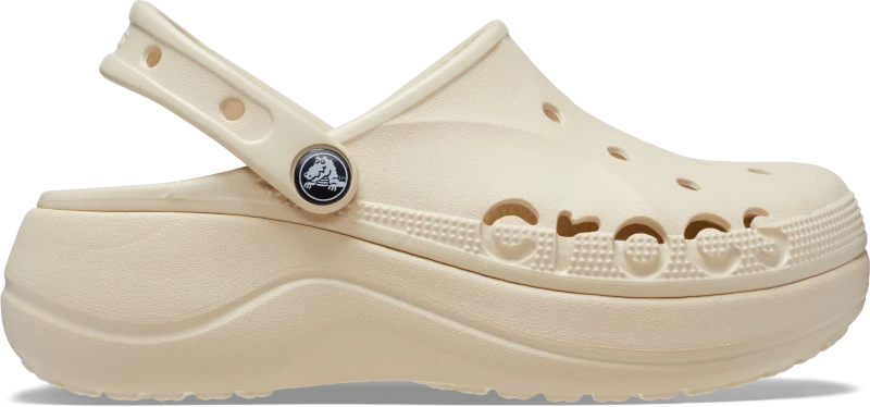 Image of Crocs Women Baya Platform Clogs Winter White 8