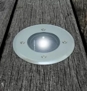 Image of Solalite LED Solar Deck Light White Stainless Steel