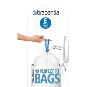 image of Brabantia PerfectFit 20 Litre Size E Bin Liners - Pack of 20