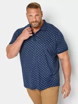 Image of BadRhino Badrhino Shell Navy Polo Shirt, Navy, Size 1Xl, Men