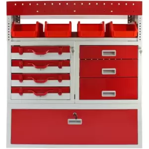 image of Firecracker Metal Van Racking - Red