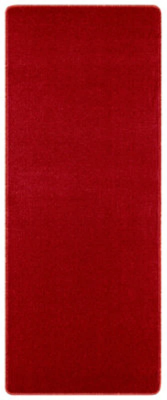 Image of The Rugs Plain Design Rug - Durable Polypropylene, Soft Fleece Backing In Red