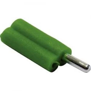 image of Banana plug Plug straight Pin diameter 2mm Green Schnepp