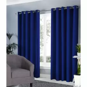 Image of Ground Level Groundlevel Blackout Curtains Blue 66X72