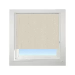 Image of Universal - Knitted Texture Patterned Thermal Blackout Roller Blind, Neutral, W150cm