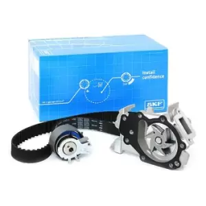 Image of SKF Water Pump + Timing Belt Kit VKMC 06002 RENAULT,NISSAN,DACIA,TWINGO I (C06_),CLIO II (BB0/1/2_, CB0/1/2_),Clio III Schragheck (BR0/1, CR0/1)