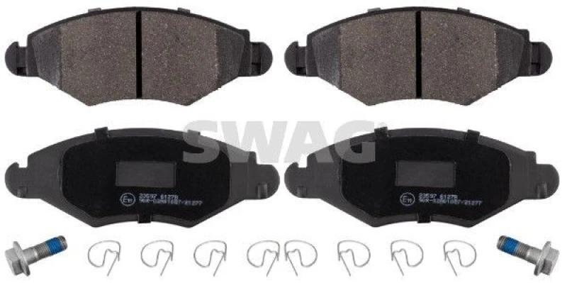 Image of Brake pad set SWAG 62 91 6575