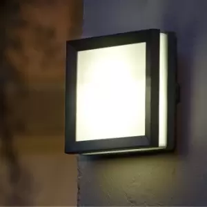 Image of Lutec Seine LED Outdoor Wall Light - Anthracite