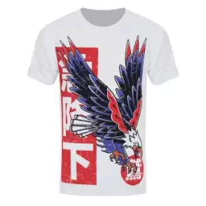 image of Unorthodox Collective Mens Eagle T-Shirt (M) (White/Red/Blue)