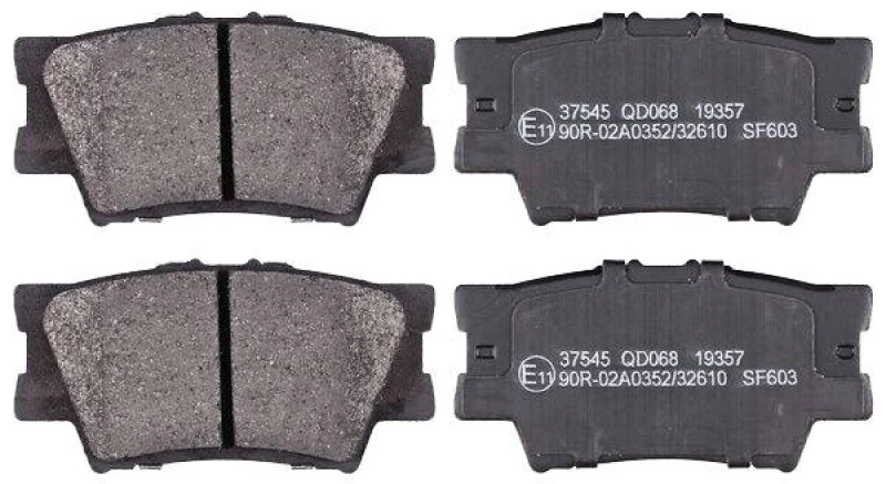 Image of A.B.S. 37545 Brake pad set without integrated wear sensor Brake Pad Set,disc brake (402)