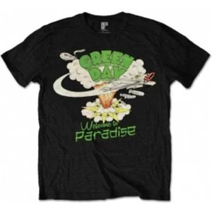 image of Green Day Welcome To Paradise Mens Black T Shirt: Large