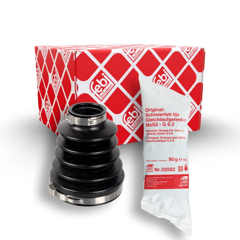 Image of FEBI BILSTEIN 172817 CV Boot transmission sided, Thermoplast Thermoplast Bellow,drive shaft (194)