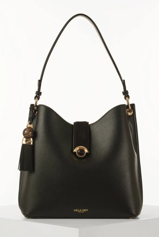 Image of Luella Grey Womens 'Andrea' Hobo Tote in Black Female