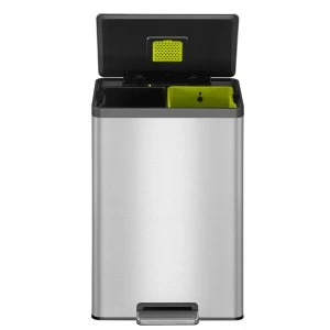 image of EKO Ecocasa II Recycling Bin 40L - Stainless Steel