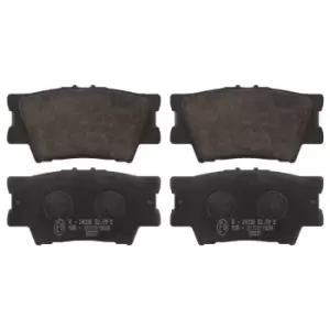 Brake Pad Set 16651 by Febi Bilstein Rear Axle