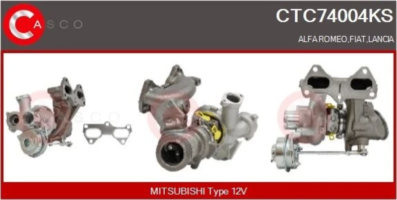Image of CASCO Turbocharger CASCO CTC74004KS