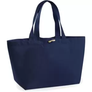 image of Organic Marina Tote Shopping Bag (20L) (One Size) (French Navy) - French Navy - Westford Mill