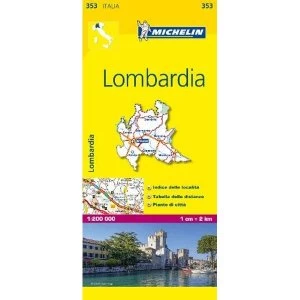 image of Lombardia - Michelin Local Map 353 2007 Sheet map