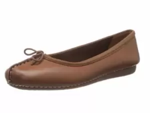 image of Clarks Ballerina Shoes brown freckle ice 6