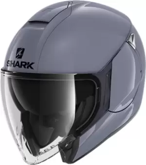 Image of Shark CityCruiser Blank Jethelm, grey, Size L, grey, Size L
