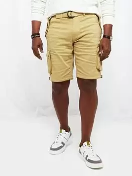 Image of Joe Browns Hit The Action Shorts - Light Brown, Brown, Size 38, Men