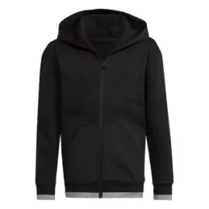 Image of adidas All SZN Fleece Full-Zip Track Top Kids - Black