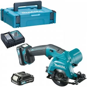 image of Makita HS301 10.8v Cordless CXT Circular Saw 85mm 2 x 2ah Li ion Charger Case