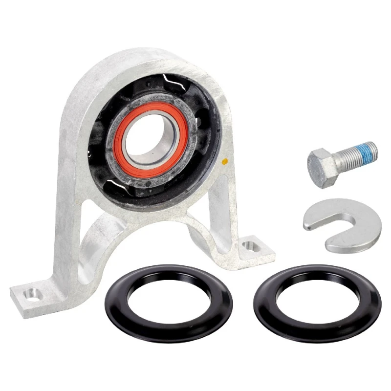 Image of FEBI BILSTEIN 175753 Suspension, drive shaft Rear, with fastening/mounting material, with rolling bearing Suspension,drive shaft (1420)