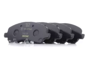 Image of TEXTAR Brake pad set with acoustic wear warning 2358401 Brake pads,Brake pad set, disc brake PEUGEOT,CITROEN,MITSUBISHI,4008 SUV,C4 AIRCROSS