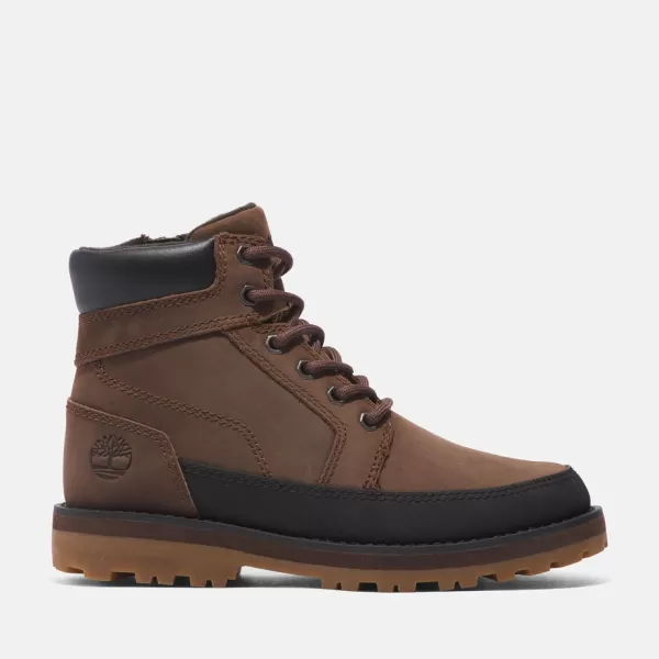 image of Timberland Courma Kid 6" Boot For Junior In Dark Brown Brown Kids, Size 3.5