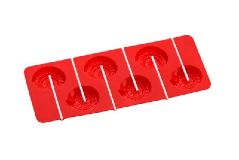 Image of Premier Housewares 6 Shell Moulds And 12 Sticks Cake Pop Mould Red